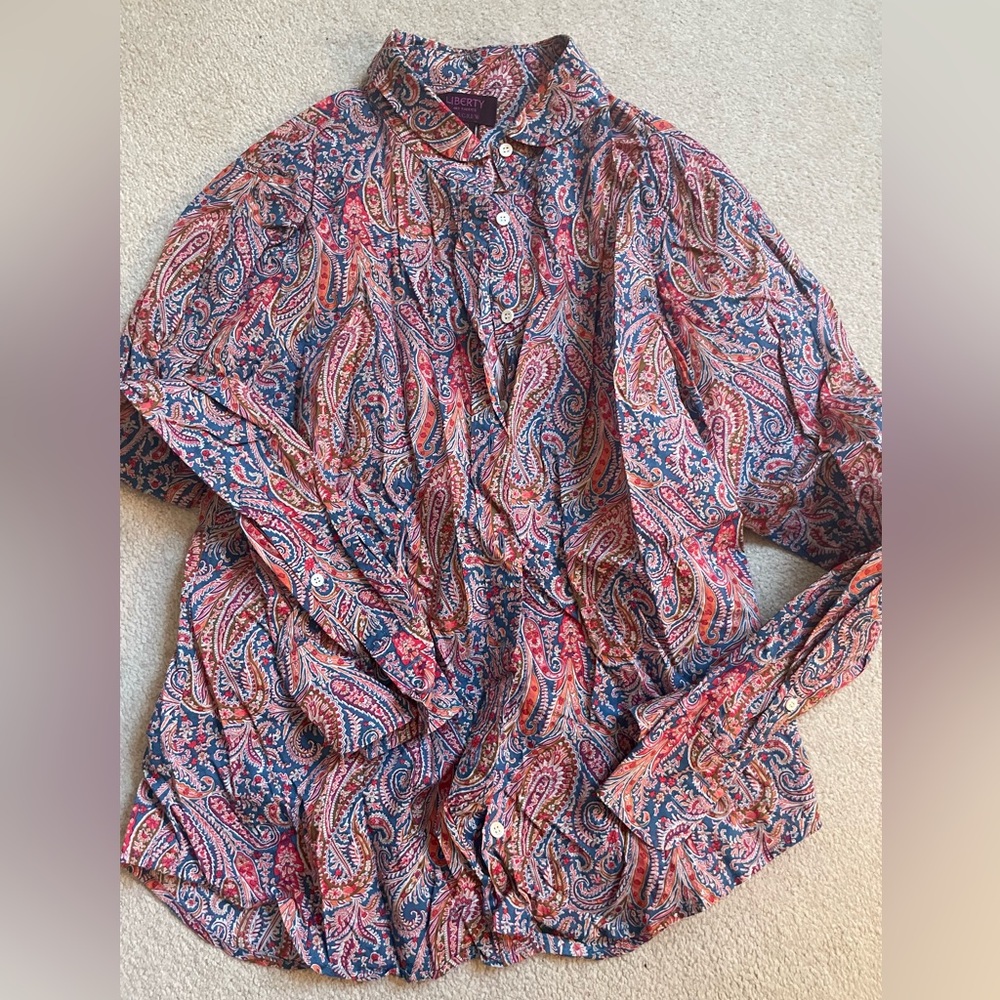 Jcrew x Liberty of London Button Down Size 10